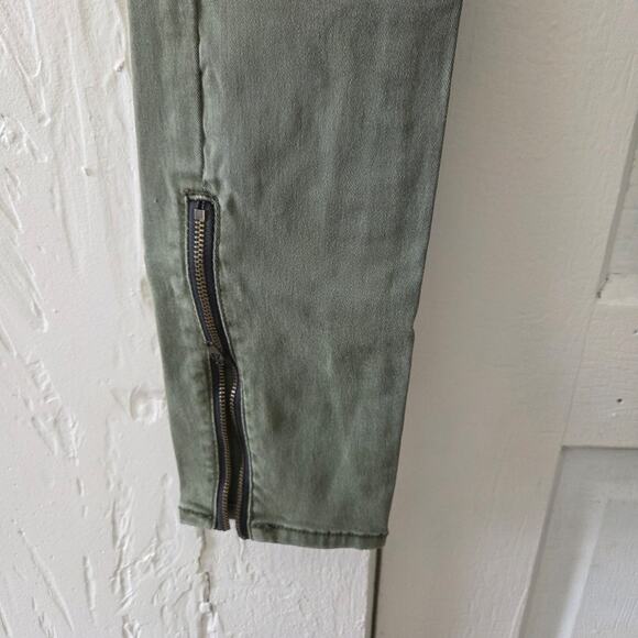 Bethany Mota Woman's Dark Green Ankle Jeggings size 0 Reg - Picture 5 of 8